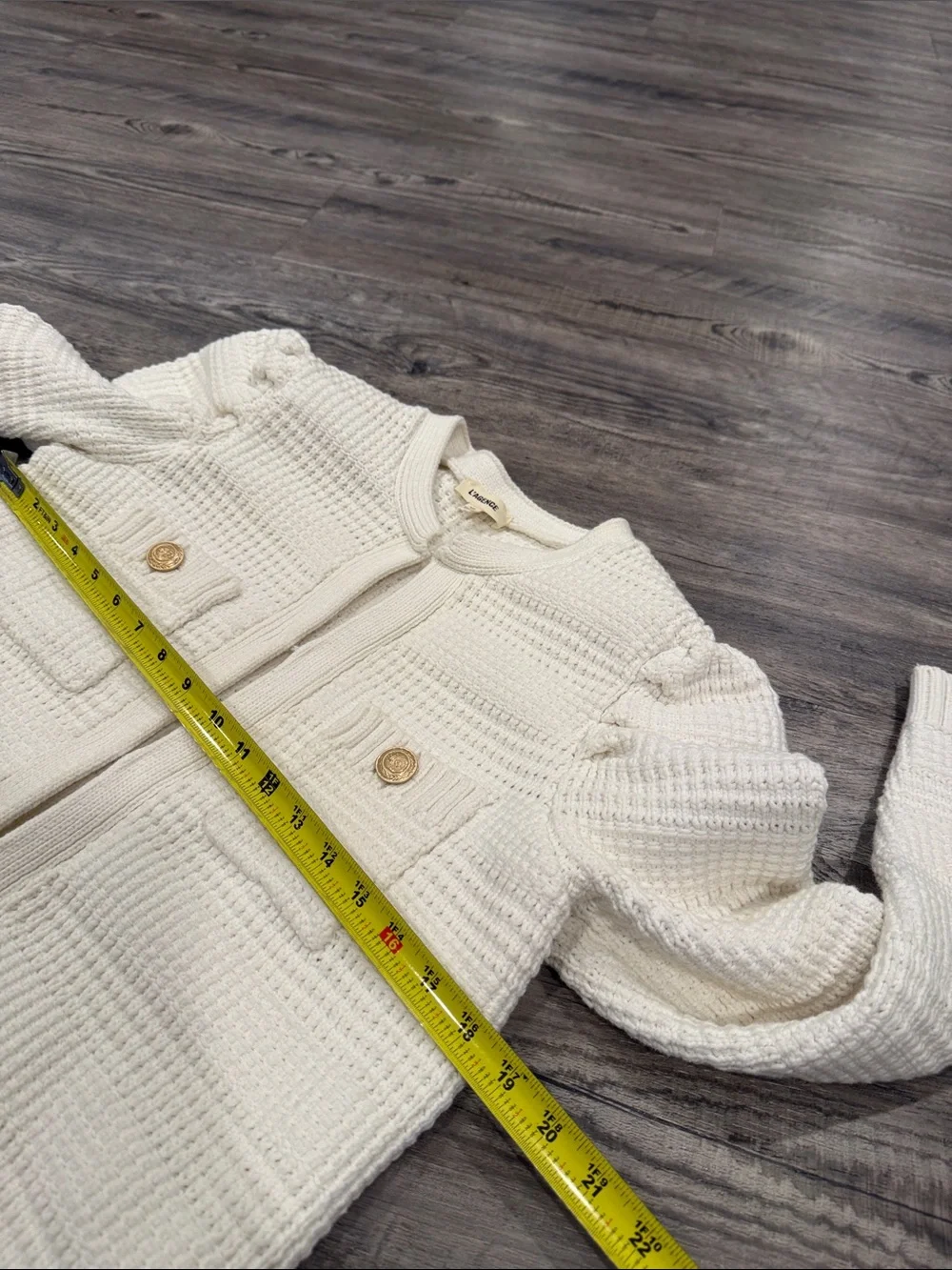 L'AGENCE Marina Textured Cardigan - Size Medium